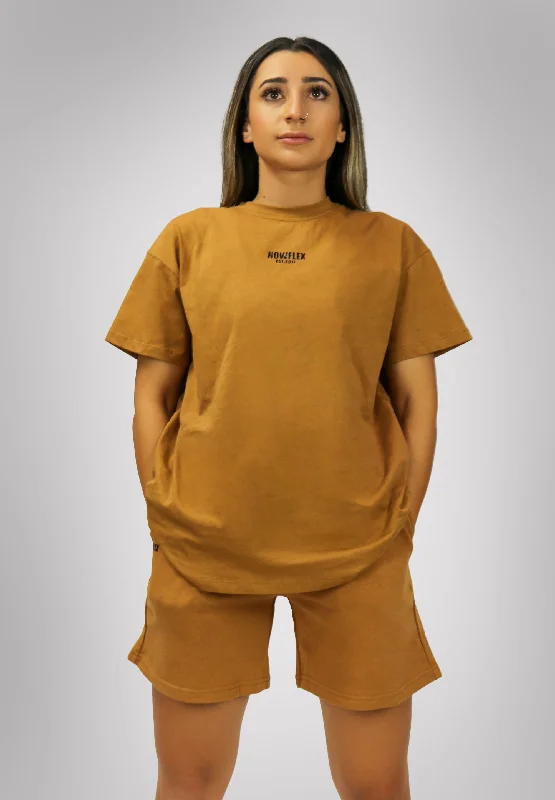 Basics Unisex Oversized T-Shirt - Rust