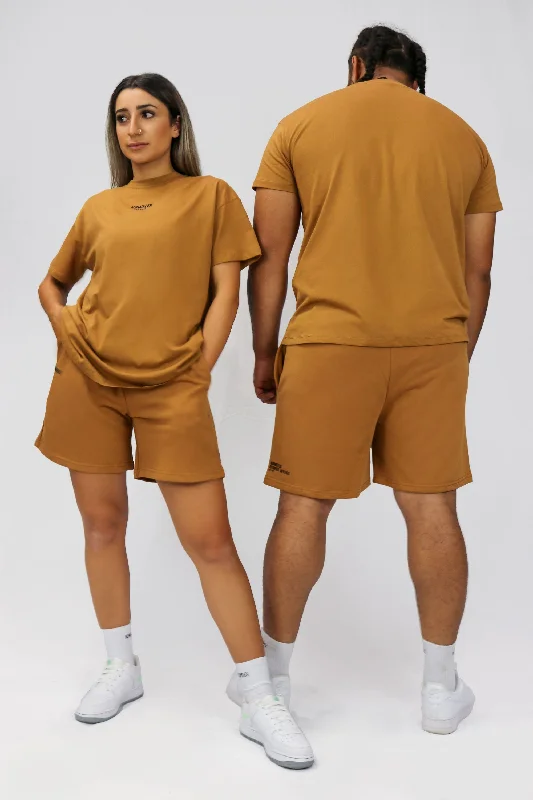 Basics Unisex Oversized T-Shirt - Rust