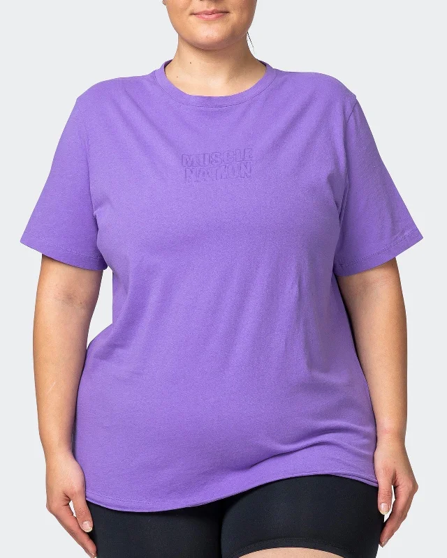 Classic Regular Fit Vintage Tee - Washed Aster Purple