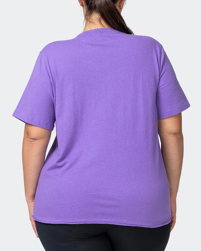 Classic Regular Fit Vintage Tee - Washed Aster Purple