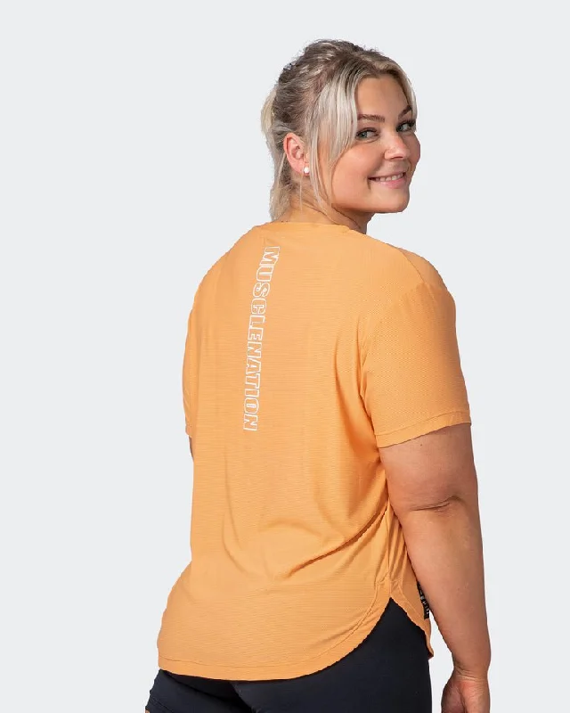 Level Up Training Tee - Apricot