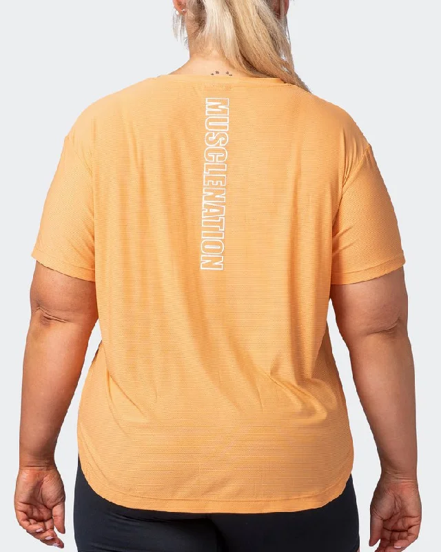 Level Up Training Tee - Apricot