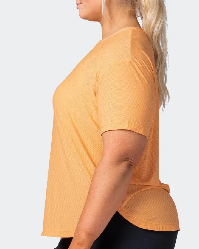 Level Up Training Tee - Apricot