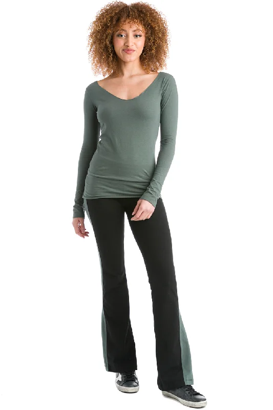 Long Skinny Sexy V Tunic T