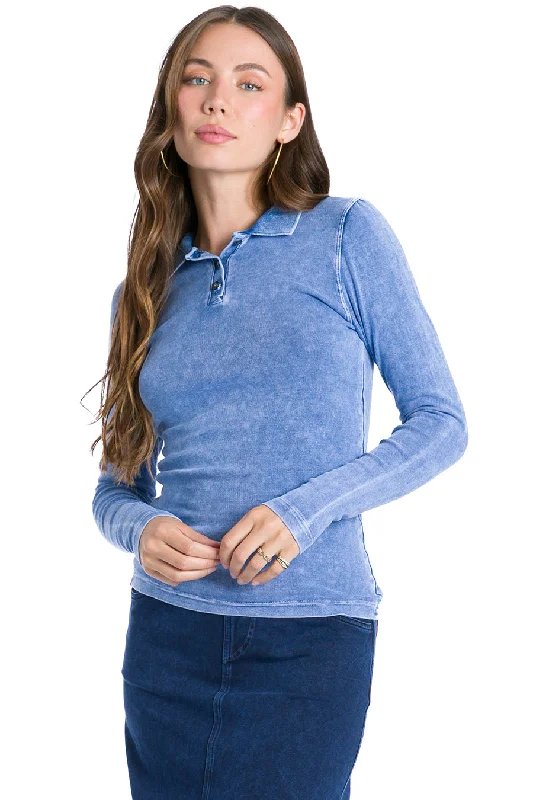 Long Sleeve 3 Button Polo