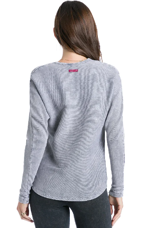 Long Sleeve Hi-Lo Henley T