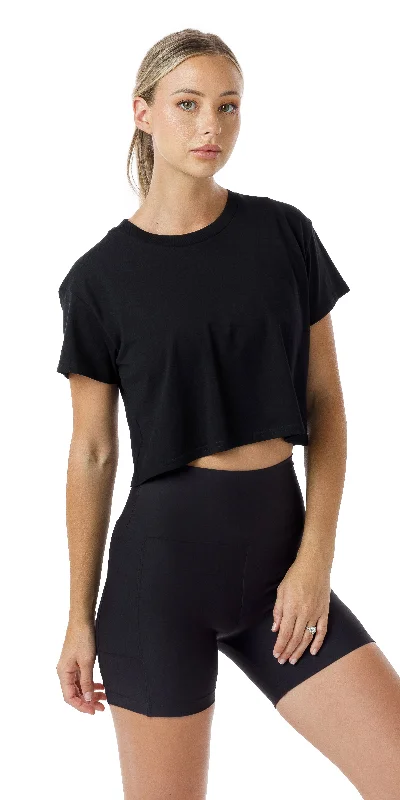 Midnight CL Active Crop Tee