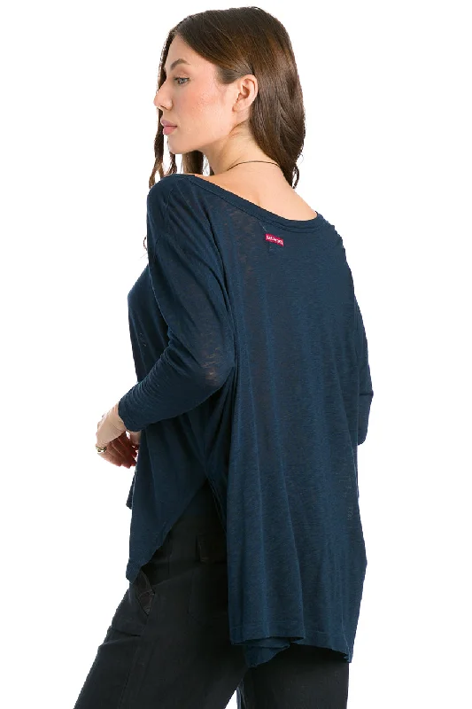 Oversized 3/4 Raglan Sleeve Slub T