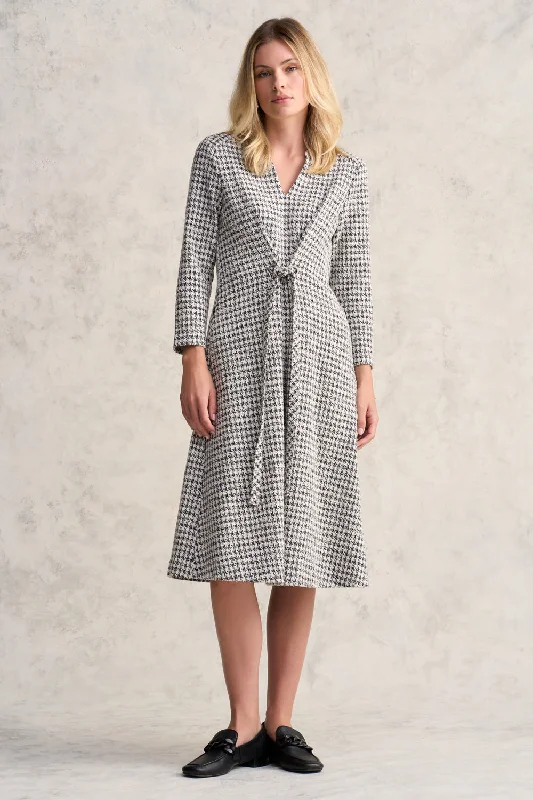 Houndstooth Ponte Dress