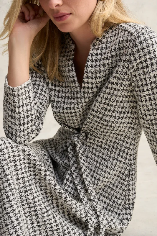 Houndstooth Ponte Dress