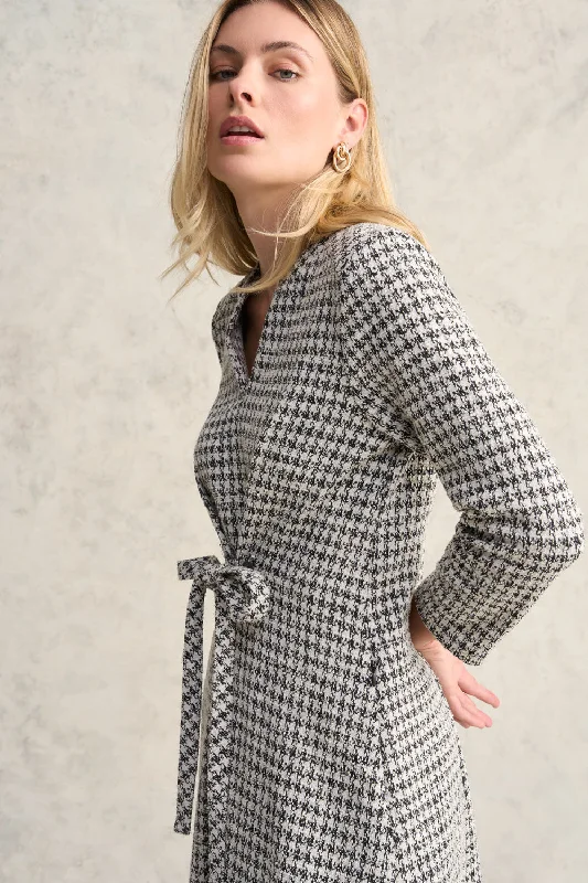 Houndstooth Ponte Dress