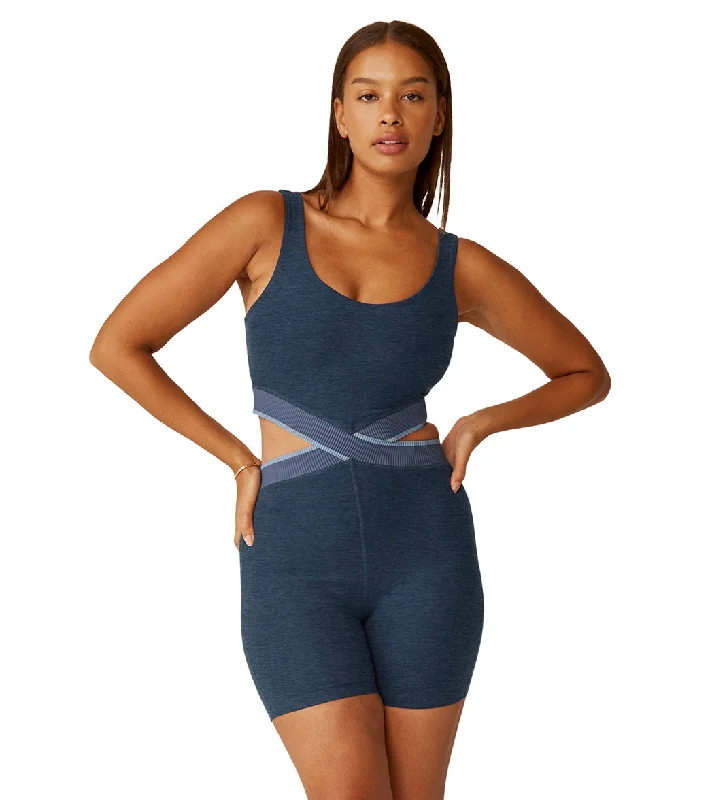 Beyond Yoga Spacedye In The Mix Biker Jumpsuit Nocturnal Navy