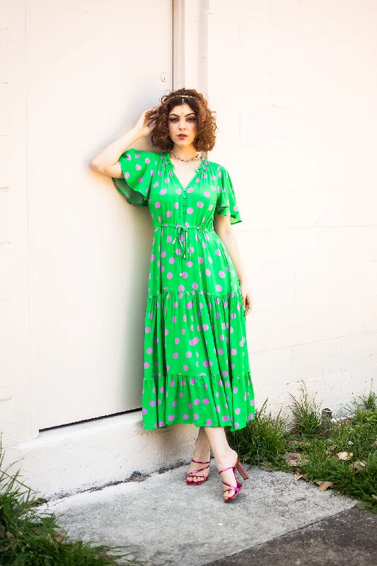 Katie Lime Maxi Dress