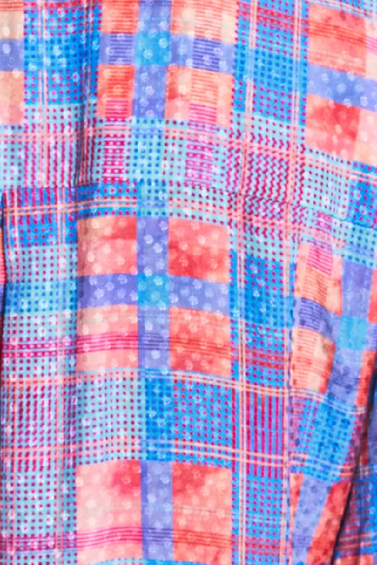 Vibrant Check Dress