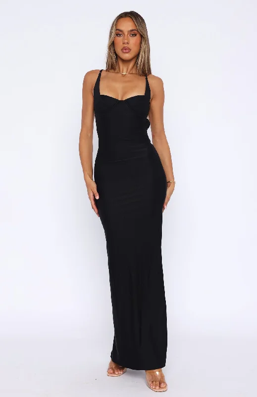 Shooting Star Maxi Dress Black