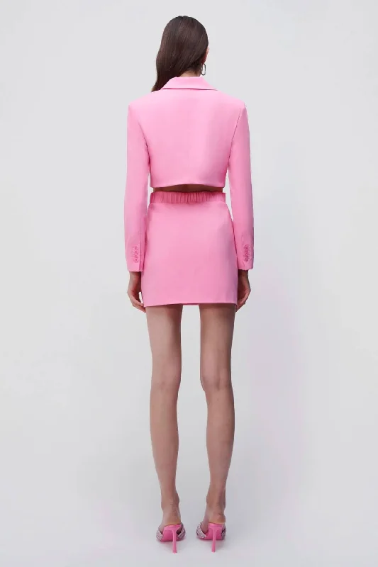 Simkhai Kylo Cut-Out Blazer Mini Dress - Taffy Pink