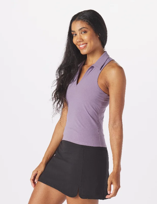 Ace Polo Tank: Amethyst