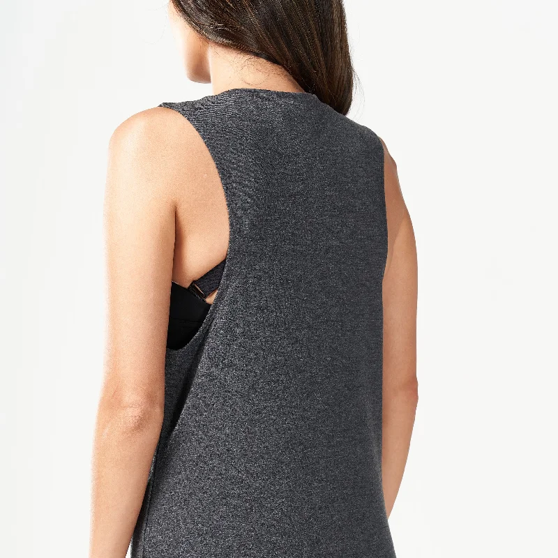 Code Marl Tank - Black Marl