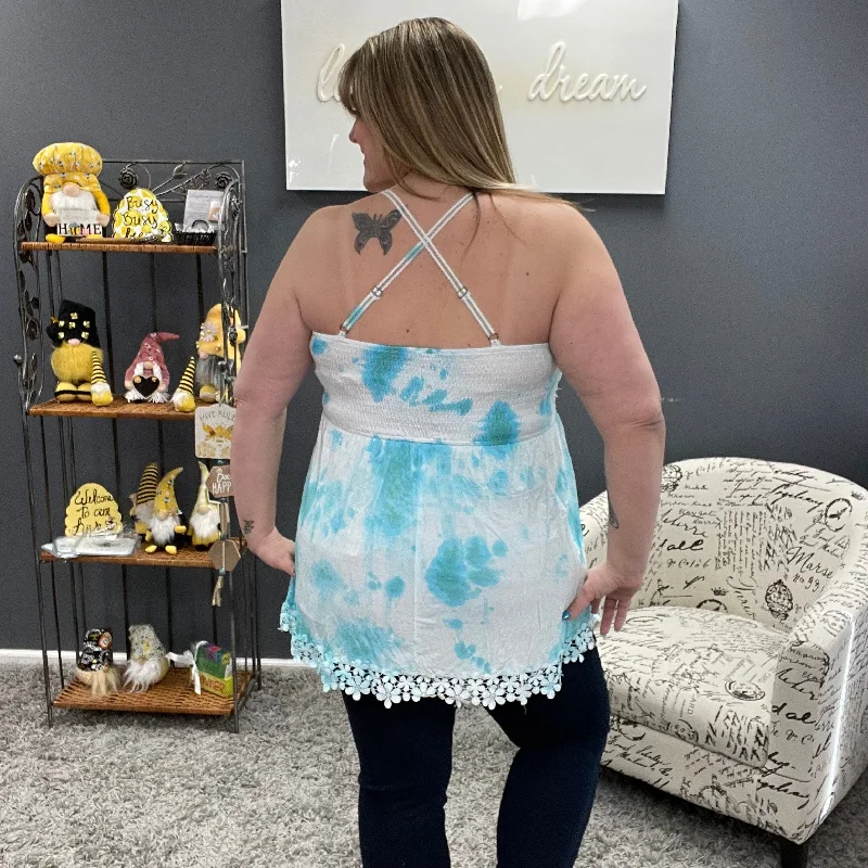 Lace Crochet Cloud Cami Tank