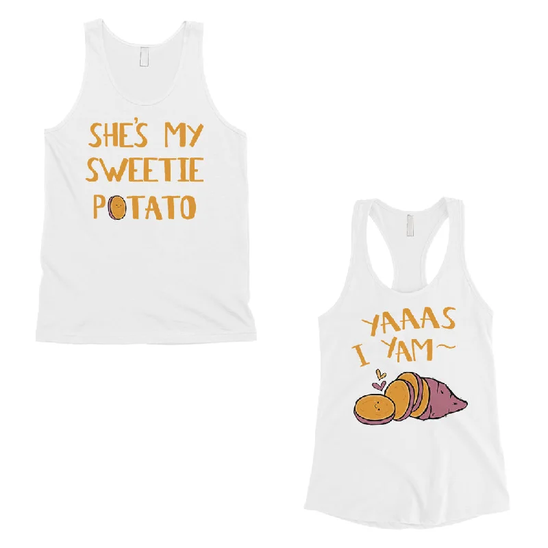 Sweet Potato Yam Matching Couple Tank Tops Funny Anniversary Gift