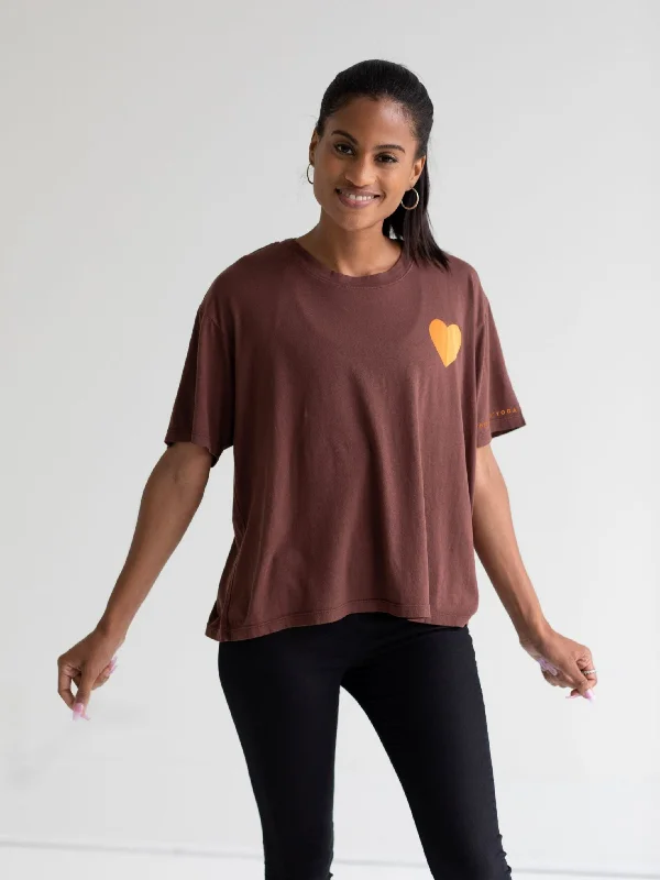 Sundry X CorePower Boxy Heart Tee