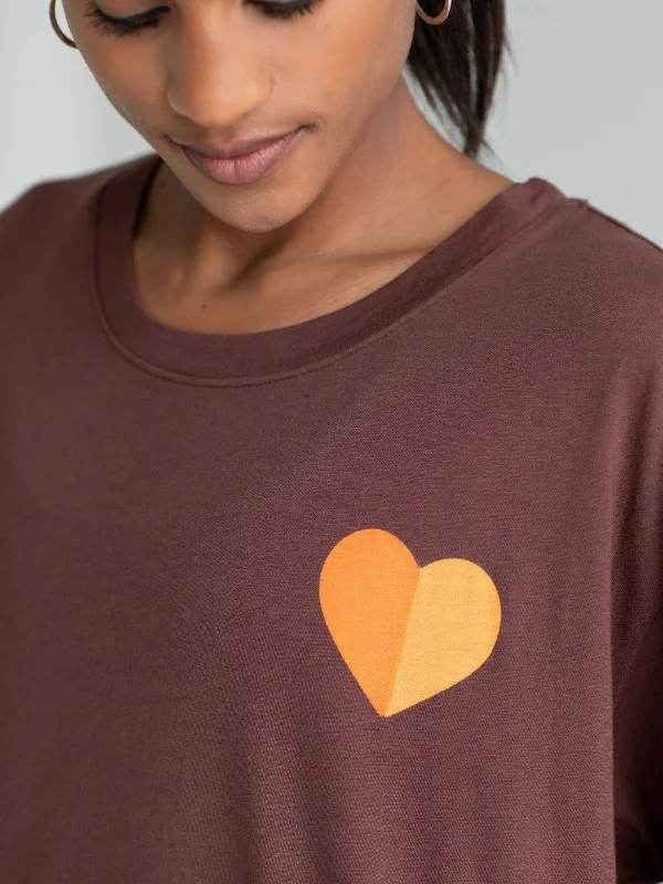 Sundry X CorePower Boxy Heart Tee