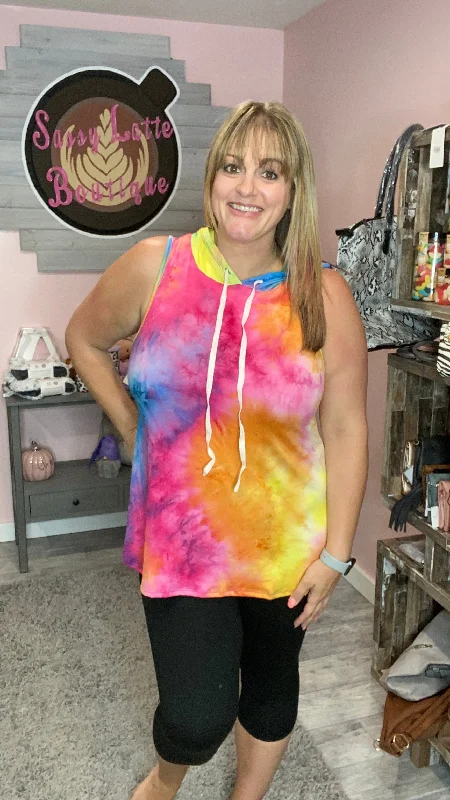 Tie Dye Hoodie Tank