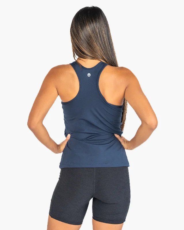 Vinyasa Full Length Top - Navy