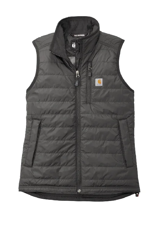 Carhartt Womens Gilliam Wind & Water Resistant Full Zip Vest - Shadow Grey