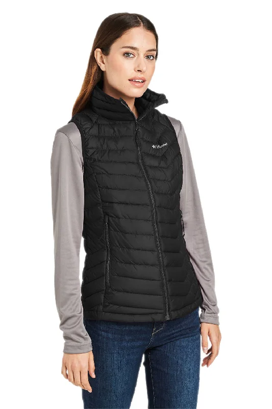 Columbia Womens Powder Lite Water Resistant Full Zip Vest - Black