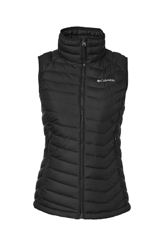 Columbia Womens Powder Lite Water Resistant Full Zip Vest - Black