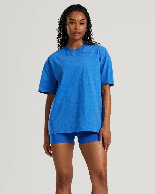 Comfort Oversized Short Sleeve T-Shirt | French Blue