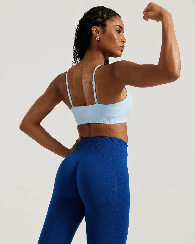 Define Scrunch Seamless Bralette | Powder Blue