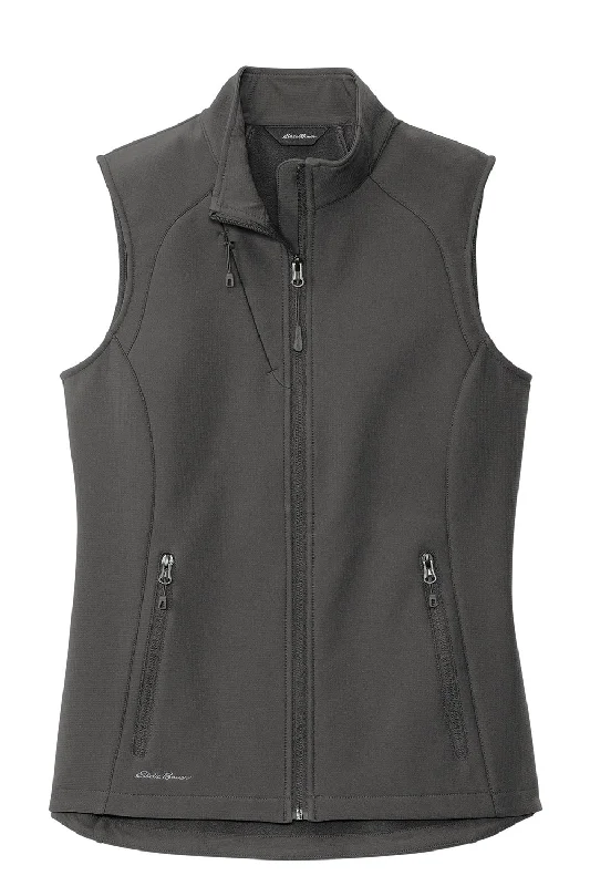 Eddie Bauer Womens Stretch Soft Shell Full Zip Vest - Iron Gate Grey