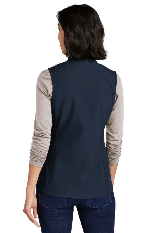 Eddie Bauer Womens Stretch Soft Shell Full Zip Vest - River Navy Blue