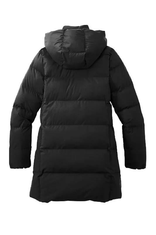 Mercer+Mettle Womens Water Resistant Full Zip Hooded Puffy Parka - Deep Black