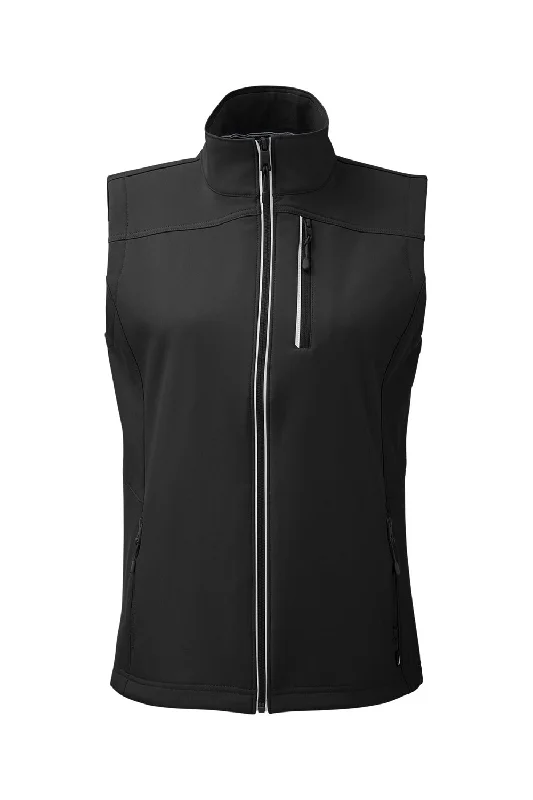 Nautica Womens Wavestorm Wind & Water Resistant Full Zip Vest - Black