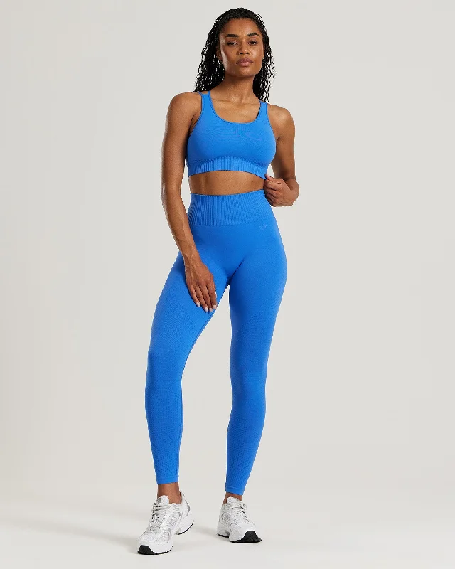 Power Seamless Sports Bra | French Blue