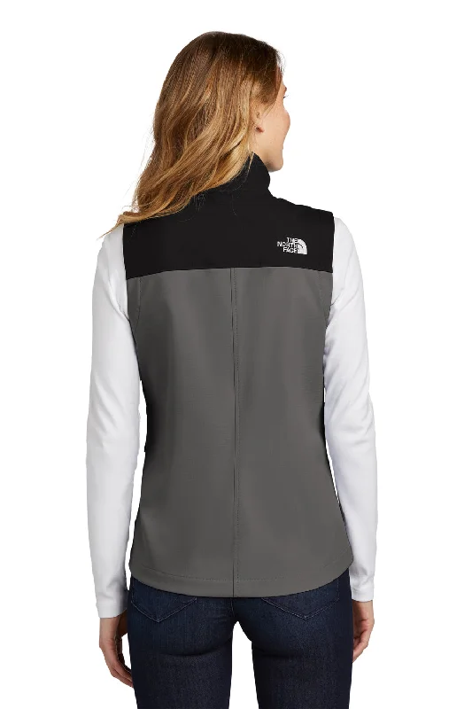 The North Face Womens Castle Rock Wind & Water Resistant Full Zip Vest - Asphalt Grey - Closeout