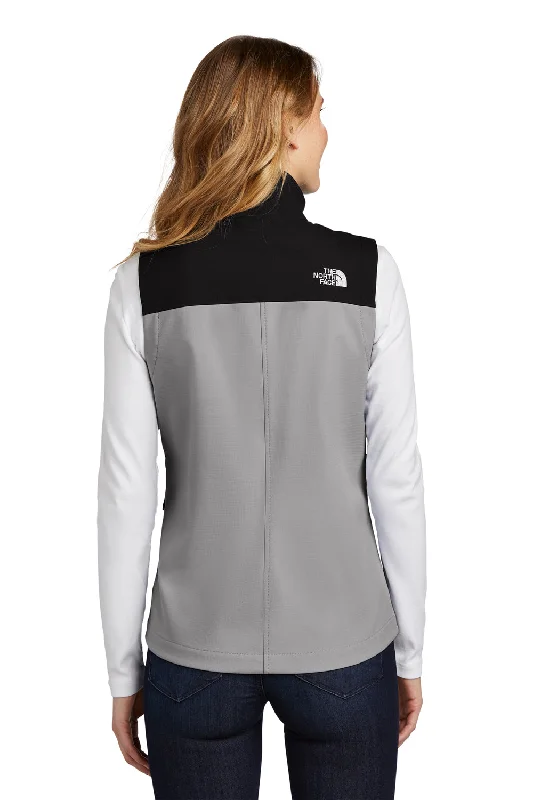 The North Face Womens Castle Rock Wind & Water Resistant Full Zip Vest - Mid Grey - Closeout