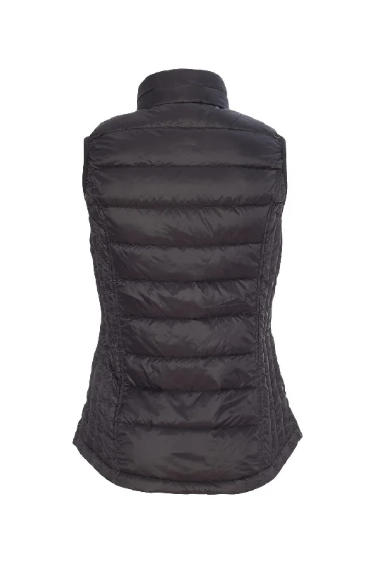 Weatherproof Womens 32 Degrees Packable Down Wind & Water Resistant Full Zip Vest - Black - NEW