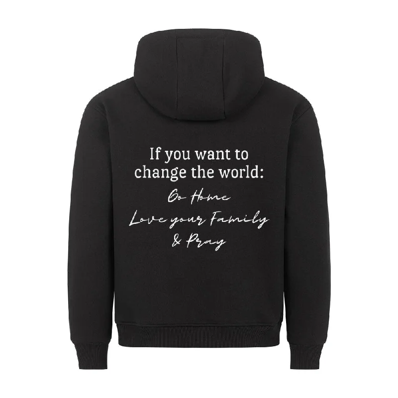 Change the World Hoodie BackPrint