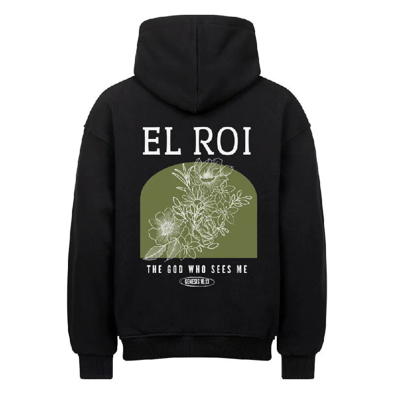 El Roi minimalistic Oversized Hoodie BackPrint