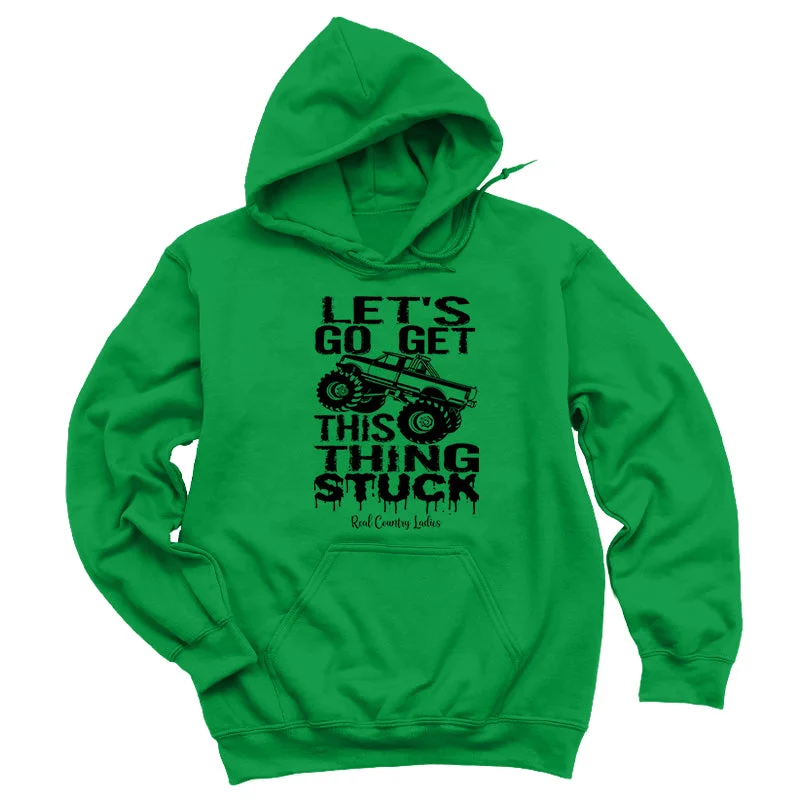 Get This Thing Stuck Black Print Hoodies & Long Sleeves