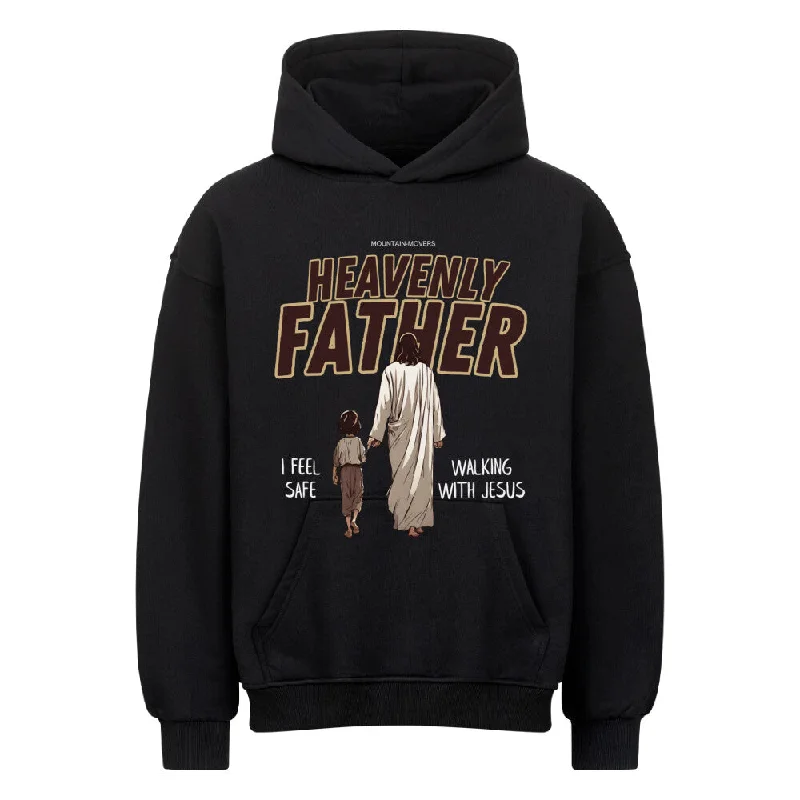 Heavenly Father Oversized Hoodie - Taschendruck