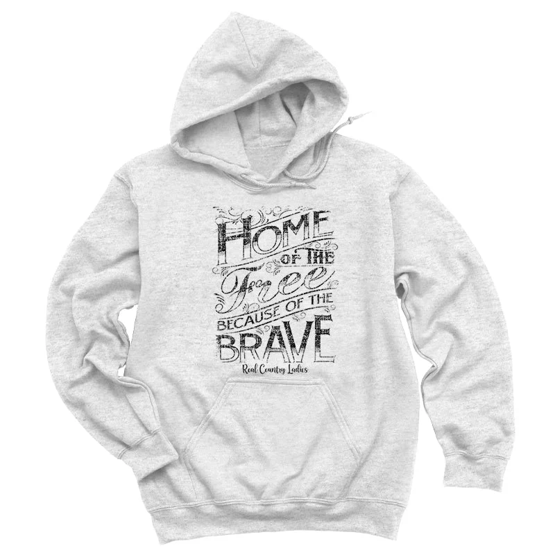 Home Of The Free Black Print Hoodies & Long Sleeves