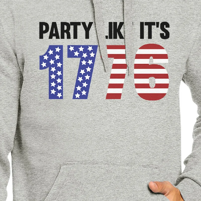 Party Like Its 1776 Humorous Design Pullover Fleece For 4th of July