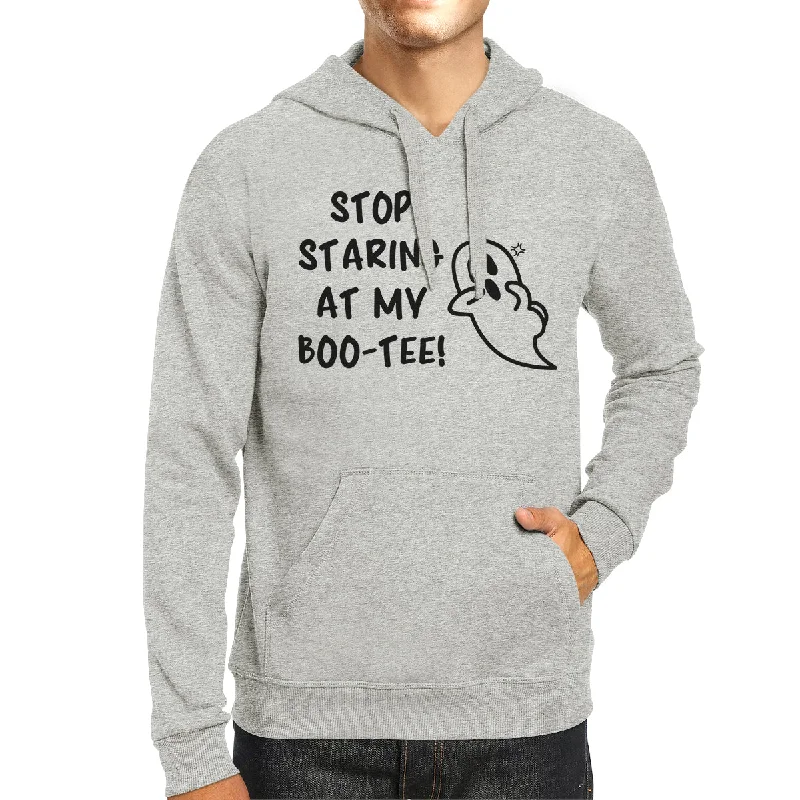 Stop Staring At My Boo-Tee Ghost Grey Hoodie