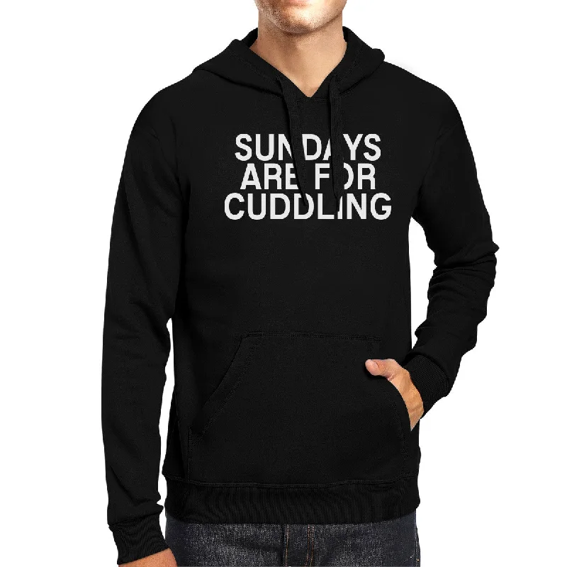 Sundays Are For Cuddling Hoodie Cute Graphic Hooded Sweatshirt