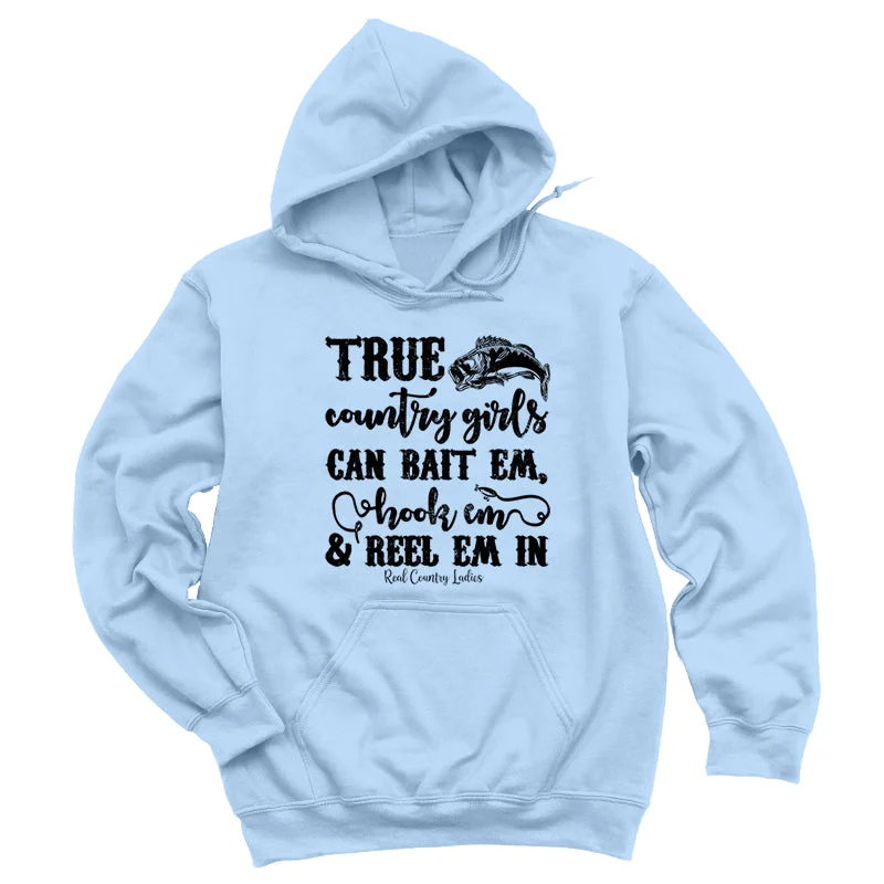 True Country Girls Black Print Hoodies & Long Sleeves